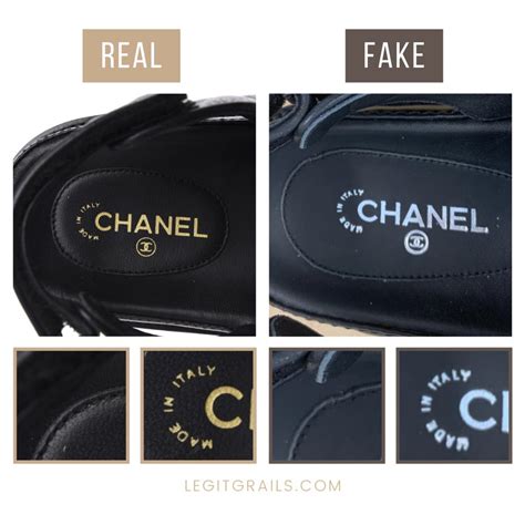 chanel dad sandals real vs fake|chanel dad sandals black.